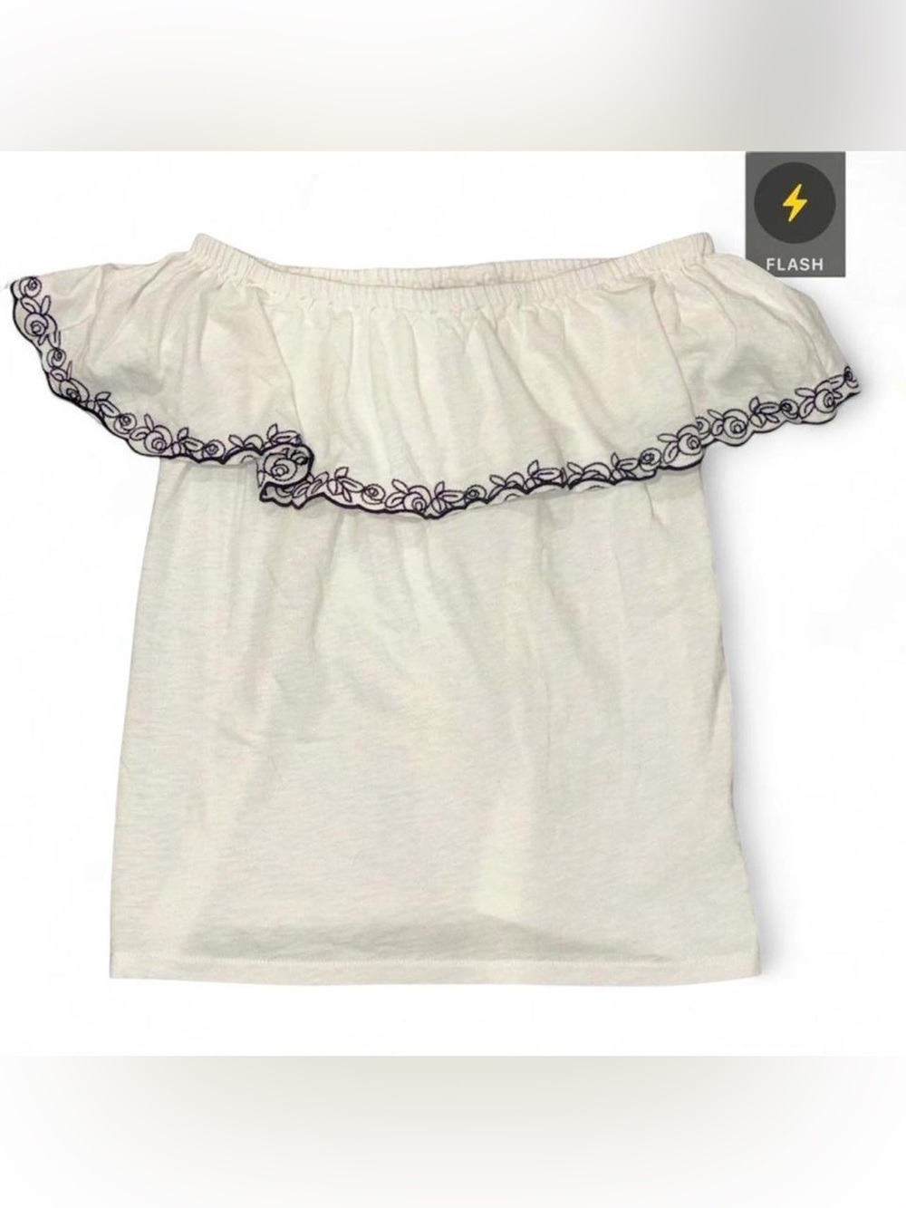 J.Crew Off The Shoulder Embroidered Top!